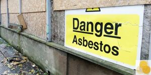 Asbestos exposure sign