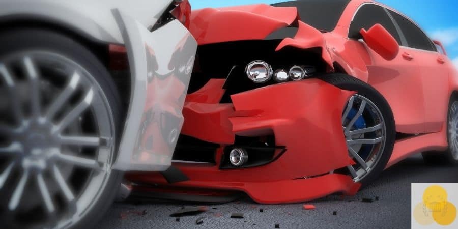 head on collision two cars