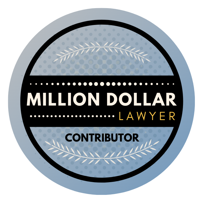 Million Dollar Lawyer Contributor Badge